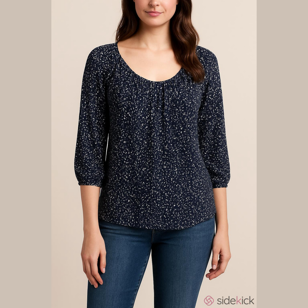 Michael Kors Purple and Black top